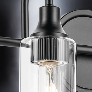 Urban Ambiance - Bath Light - UKC20622 Mid-Century Modern Indoor Bath Light, 10''H x 31.5''W x 6''Dep, Black Finish, Carroway Collection -