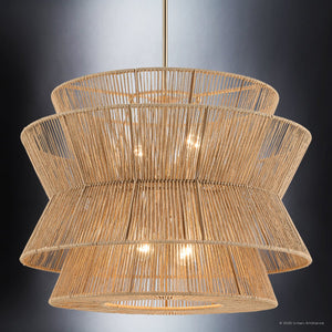 Urban Ambiance - Pendant - UKC20634 Bohemian Indoor Pendant, 20.75''H x 28''W x 28''Dep, Champagne Bronze Finish, Fenwick Collection -