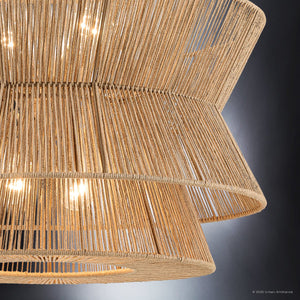 Urban Ambiance - Pendant - UKC20634 Bohemian Indoor Pendant, 20.75''H x 28''W x 28''Dep, Champagne Bronze Finish, Fenwick Collection -