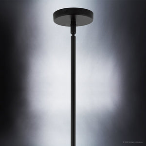 Urban Ambiance - Chandelier - UKC20656 Mid-Century Modern Indoor Chandelier, 22.25''H x 30''W x 30''Dep, Black Finish, Hartwell Collection -