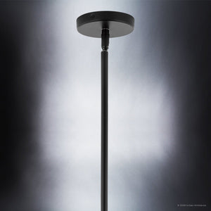 Urban Ambiance - Chandelier - UKC20657 Mid-Century Modern Indoor Chandelier, 22.25''H x 30''W x 30''Dep, Black Finish, Hartwell Collection -