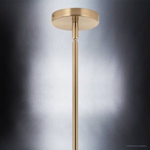 Urban Ambiance - Chandelier - UKC20670 Mid-Century Modern Indoor Chandelier, 17.75''H x 26.75''W x 26.75''Dep, Champagne Bronze Finish, Hartwell Collection -