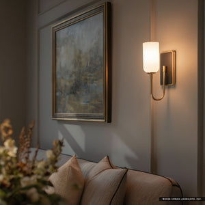Urban Ambiance - Wall Sconce - UKC20680 New Traditional Indoor Wall Sconce, 13.5''H x 5''W x 6.5''Dep, Champagne Bronze Finish, Ironwood Collection -