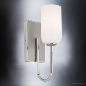 Urban Ambiance - Wall Sconce - UKC20681 New Traditional Indoor Wall Sconce, 13.5''H x 5''W x 6.5''Dep, Polished Nickel Finish, Ironwood Collection -