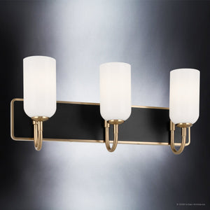 Urban Ambiance - Bath Light - UKC20684 New Traditional Indoor Bath Light, 10.25''H x 24''W x 6.5''Dep, Champagne Bronze Finish, Ironwood Collection -