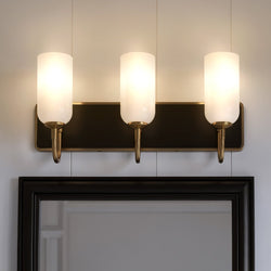 Urban Ambiance - Bath Light - UKC20684 New Traditional Indoor Bath Light, 10.25''H x 24''W x 6.5''Dep, Champagne Bronze Finish, Ironwood Collection -