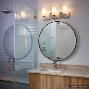 Urban Ambiance - Bath Light - UKC20685 New Traditional Indoor Bath Light, 10.25''H x 24''W x 6.5''Dep, Polished Nickel Finish, Ironwood Collection -