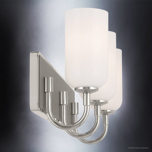 Urban Ambiance - Bath Light - UKC20685 New Traditional Indoor Bath Light, 10.25''H x 24''W x 6.5''Dep, Polished Nickel Finish, Ironwood Collection -