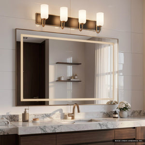 Urban Ambiance - Bath Light - UKC20686 New Traditional Indoor Bath Light, 10.25''H x 32''W x 6.5''Dep, Champagne Bronze Finish, Ironwood Collection -