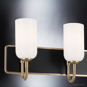 Urban Ambiance - Bath Light - UKC20686 New Traditional Indoor Bath Light, 10.25''H x 32''W x 6.5''Dep, Champagne Bronze Finish, Ironwood Collection -