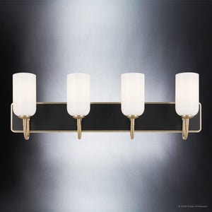 Urban Ambiance - Bath Light - UKC20686 New Traditional Indoor Bath Light, 10.25''H x 32''W x 6.5''Dep, Champagne Bronze Finish, Ironwood Collection -