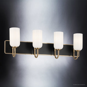 Urban Ambiance - Bath Light - UKC20686 New Traditional Indoor Bath Light, 10.25''H x 32''W x 6.5''Dep, Champagne Bronze Finish, Ironwood Collection -