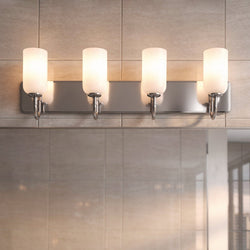 Urban Ambiance - Bath Light - UKC20687 New Traditional Indoor Bath Light, 10.25''H x 32''W x 6.5''Dep, Polished Nickel Finish, Ironwood Collection -