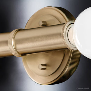 Urban Ambiance - Wall Sconce - UKC20690 Mid-Century Modern Indoor Wall Sconce, 9.75''H x 5''W x 4''Dep, Champagne Bronze Finish, Kingsbury Collection -