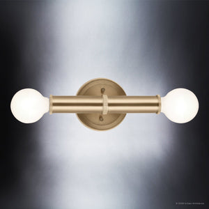 Urban Ambiance - Wall Sconce - UKC20690 Mid-Century Modern Indoor Wall Sconce, 9.75''H x 5''W x 4''Dep, Champagne Bronze Finish, Kingsbury Collection -