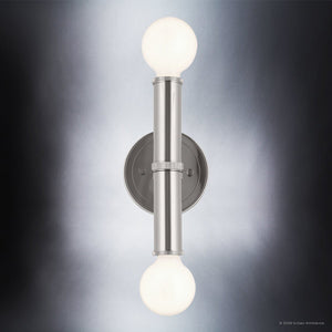 Urban Ambiance - Wall Sconce - UKC20692 Mid-Century Modern Indoor Wall Sconce, 9.75''H x 5''W x 4''Dep, Polished Nickel Finish, Kingsbury Collection -