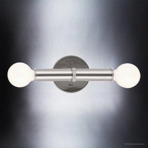 Urban Ambiance - Wall Sconce - UKC20692 Mid-Century Modern Indoor Wall Sconce, 9.75''H x 5''W x 4''Dep, Polished Nickel Finish, Kingsbury Collection -