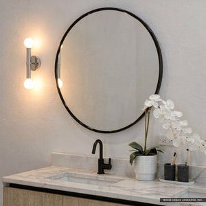 Urban Ambiance - Wall Sconce - UKC20692 Mid-Century Modern Indoor Wall Sconce, 9.75''H x 5''W x 4''Dep, Polished Nickel Finish, Kingsbury Collection -