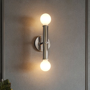 Urban Ambiance - Wall Sconce - UKC20692 Mid-Century Modern Indoor Wall Sconce, 9.75''H x 5''W x 4''Dep, Polished Nickel Finish, Kingsbury Collection -