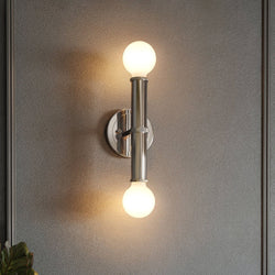Urban Ambiance - Wall Sconce - UKC20692 Mid-Century Modern Indoor Wall Sconce, 9.75''H x 5''W x 4''Dep, Polished Nickel Finish, Kingsbury Collection -