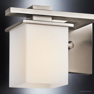 Urban Ambiance - Bath Light - UKC20702 Art Deco Indoor Bath Light, 6.5''H x 15''W x 6.75''Dep, Antique Pewter Finish, Langford Collection -