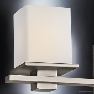Urban Ambiance - Bath Light - UKC20705 Art Deco Indoor Bath Light, 6.5''H x 24''W x 6.75''Dep, Antique Pewter Finish, Langford Collection -