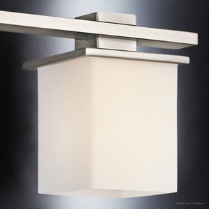 Urban Ambiance - Bath Light - UKC20705 Art Deco Indoor Bath Light, 6.5''H x 24''W x 6.75''Dep, Antique Pewter Finish, Langford Collection -