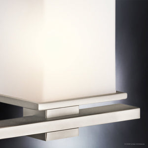 Urban Ambiance - Bath Light - UKC20708 Art Deco Indoor Bath Light, 6.5''H x 32''W x 6.75''Dep, Antique Pewter Finish, Langford Collection -