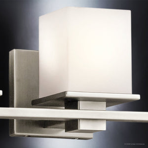 Urban Ambiance - Bath Light - UKC20711 Art Deco Indoor Bath Light, 6.5''H x 40.25''W x 6.75''Dep, Antique Pewter Finish, Langford Collection -