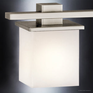 Urban Ambiance - Bath Light - UKC20711 Art Deco Indoor Bath Light, 6.5''H x 40.25''W x 6.75''Dep, Antique Pewter Finish, Langford Collection -