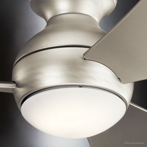 Urban Ambiance - Ceiling Fan - UKC90021 Contemporary Indoor / Outdoor Ceiling Fan, 11''H x 34''W x 34''Dep, Brushed Nickel Finish, Vionne Collection - 