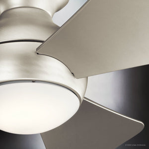 Urban Ambiance - Ceiling Fan - UKC90021 Contemporary Indoor / Outdoor Ceiling Fan, 11''H x 34''W x 34''Dep, Brushed Nickel Finish, Vionne Collection - 