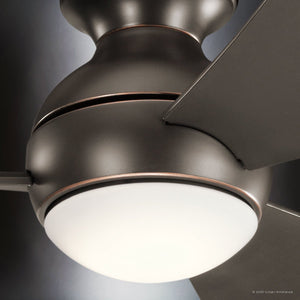Urban Ambiance - Ceiling Fan - UKC90022 Contemporary Indoor / Outdoor Ceiling Fan, 11''H x 34''W x 34''Dep, Olde Bronze Finish, Vionne Collection - 
