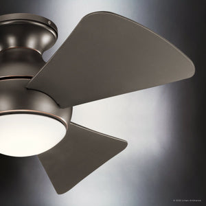 Urban Ambiance - Ceiling Fan - UKC90022 Contemporary Indoor / Outdoor Ceiling Fan, 11''H x 34''W x 34''Dep, Olde Bronze Finish, Vionne Collection - 