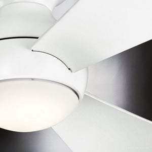 Urban Ambiance - Ceiling Fan - UKC90023 Contemporary Indoor / Outdoor Ceiling Fan, 11''H x 44''W x 44''Dep, Matte White Finish, Vionne Collection - 