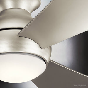 Urban Ambiance - Ceiling Fan - UKC90024 Contemporary Indoor / Outdoor Ceiling Fan, 11''H x 44''W x 44''Dep, Brushed Nickel Finish, Vionne Collection - 