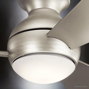 Urban Ambiance - Ceiling Fan - UKC90024 Contemporary Indoor / Outdoor Ceiling Fan, 11''H x 44''W x 44''Dep, Brushed Nickel Finish, Vionne Collection - 