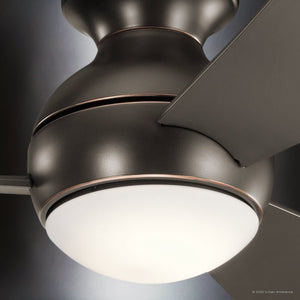 Urban Ambiance - Ceiling Fan - UKC90025 Contemporary Indoor / Outdoor Ceiling Fan, 11''H x 44''W x 44''Dep, Olde Bronze Finish, Vionne Collection - 
