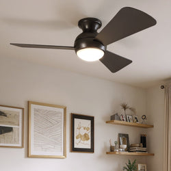 Urban Ambiance - Ceiling Fan - UKC90025 Contemporary Indoor / Outdoor Ceiling Fan, 11''H x 44''W x 44''Dep, Olde Bronze Finish, Vionne Collection - 