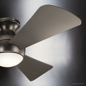 Urban Ambiance - Ceiling Fan - UKC90025 Contemporary Indoor / Outdoor Ceiling Fan, 11''H x 44''W x 44''Dep, Olde Bronze Finish, Vionne Collection - 