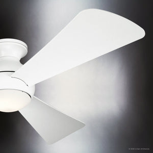 Urban Ambiance - Ceiling Fan - UKC90026 Contemporary Indoor / Outdoor Ceiling Fan, 11''H x 54''W x 54''Dep, Matte White Finish, Vionne Collection - 