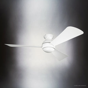 Urban Ambiance - Ceiling Fan - UKC90026 Contemporary Indoor / Outdoor Ceiling Fan, 11''H x 54''W x 54''Dep, Matte White Finish, Vionne Collection - 