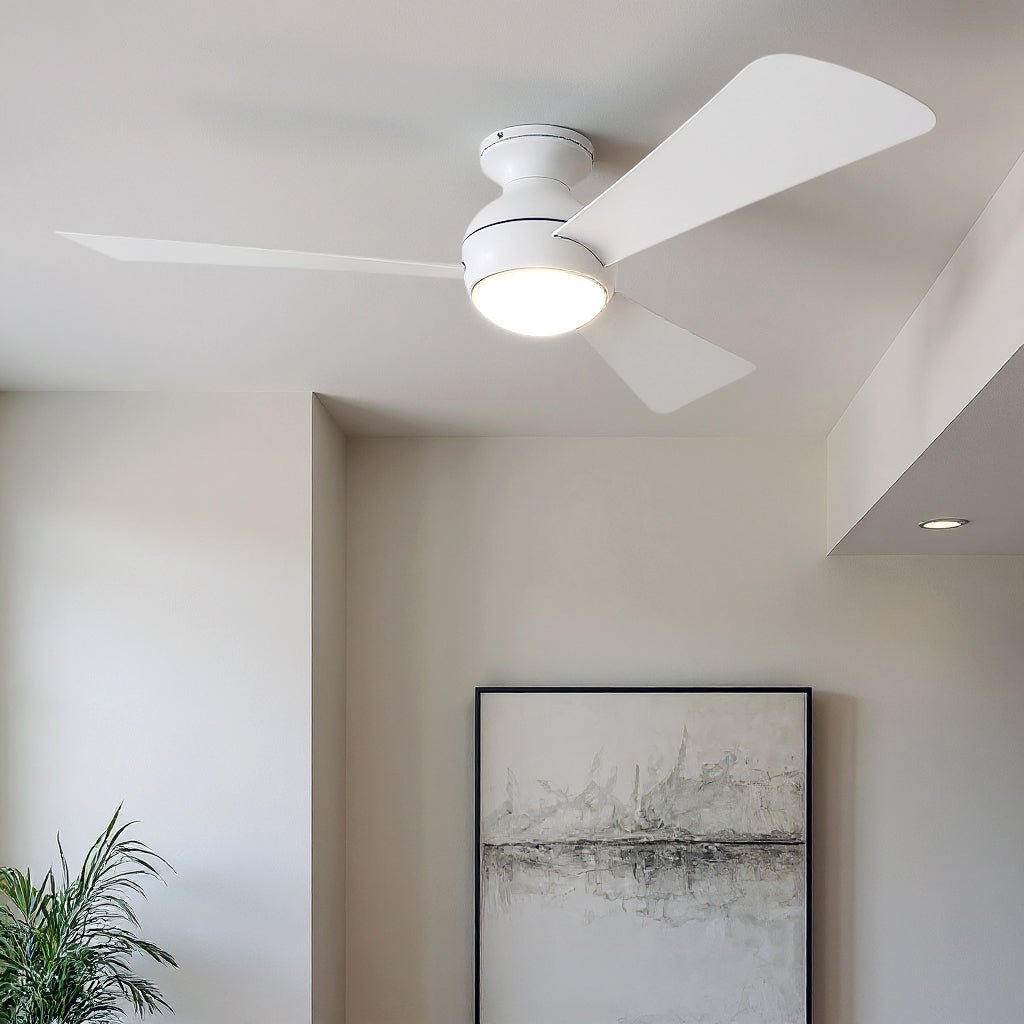 UKC90026 Contemporary Indoor / Outdoor Ceiling Fan, 11''H x 54''W x 54 ...