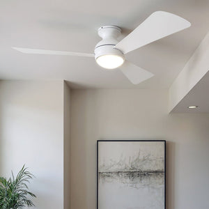 Urban Ambiance - Ceiling Fan - UKC90026 Contemporary Indoor / Outdoor Ceiling Fan, 11''H x 54''W x 54''Dep, Matte White Finish, Vionne Collection - 