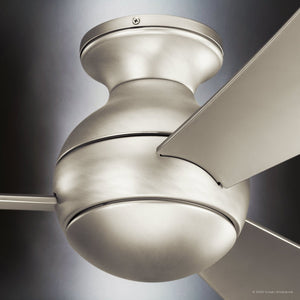 Urban Ambiance - Ceiling Fan - UKC90027 Contemporary Indoor / Outdoor Ceiling Fan, 11''H x 54''W x 54''Dep, Brushed Nickel Finish, Vionne Collection - 