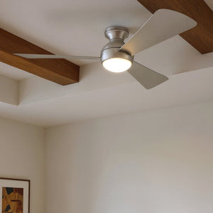 Urban Ambiance - Ceiling Fan - UKC90027 Contemporary Indoor / Outdoor Ceiling Fan, 11''H x 54''W x 54''Dep, Brushed Nickel Finish, Vionne Collection - 