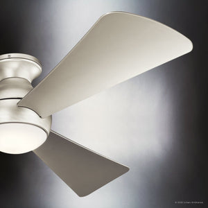 Urban Ambiance - Ceiling Fan - UKC90027 Contemporary Indoor / Outdoor Ceiling Fan, 11''H x 54''W x 54''Dep, Brushed Nickel Finish, Vionne Collection - 