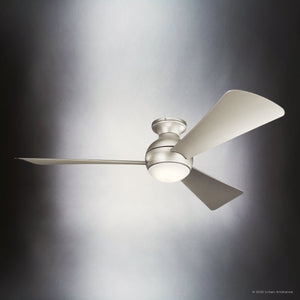 Urban Ambiance - Ceiling Fan - UKC90027 Contemporary Indoor / Outdoor Ceiling Fan, 11''H x 54''W x 54''Dep, Brushed Nickel Finish, Vionne Collection - 