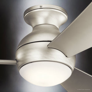 Urban Ambiance - Ceiling Fan - UKC90027 Contemporary Indoor / Outdoor Ceiling Fan, 11''H x 54''W x 54''Dep, Brushed Nickel Finish, Vionne Collection - 