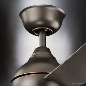 Urban Ambiance - Ceiling Fan - UKC90028 Contemporary Indoor / Outdoor Ceiling Fan, 11''H x 54''W x 54''Dep, Olde Bronze Finish, Vionne Collection - 